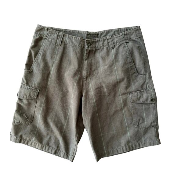 The North Face Ranier Surplus Flat Front Cotton Gray Cargo Shorts Men’s Size 38 - Picture 4 of 10